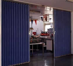 fabric coated partition